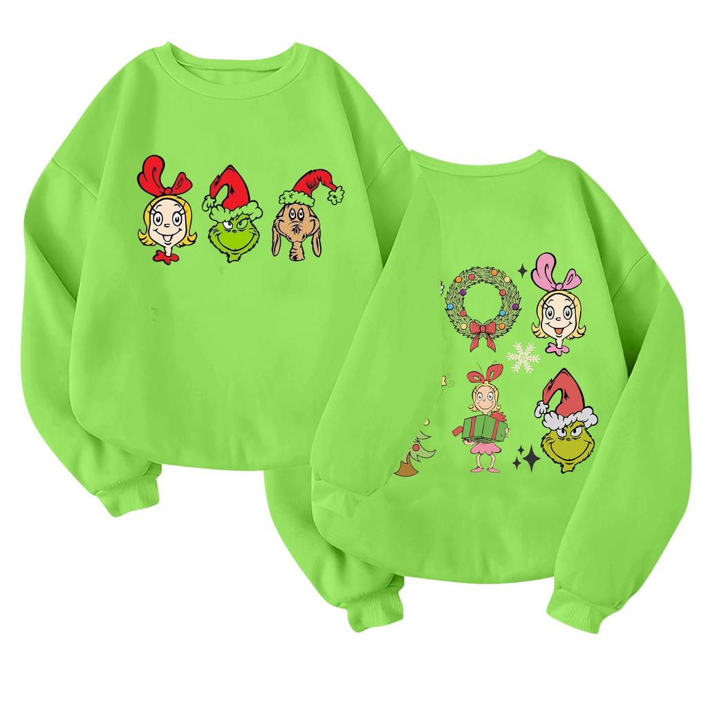 Children's Fashionable Lightweight Long-sleeved Round Neck Pullover With Pockets Printed Pullover