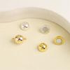 14k Gold-Filled Magnetic Ball Clasp for DIY Jewelry: Round Closure for Bracelets, Necklaces, and Hand Chains
