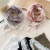 Cotton Linen Lace Triangular Scarf For Women In Spring Autumn And Summer Small Floral Small Scarf Headband Decoration Thin Style Wrapped Silk Scarf