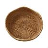 Rattan Basket Snack Holder Kitchen Organizer Desktop Storage Woven Bowl for Food
