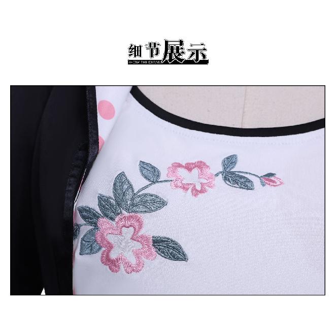 Miraculous Ladybug Season 6 Marinette Dupain-Cheng Casual Cosplay Costume Outfit with Pink Long Pants & Blazer Ladybug Noir Civilian Clothes for