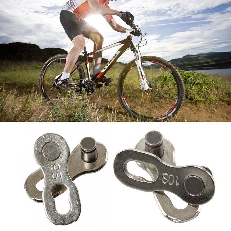 2Pcs Portable Bicycle Chain Master Link Joint Connector 6/8/10 Speed Quick Clip