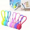 1pcs Reusable Magnetic Cable Ties, Wire Winding Devices, Silicone Magnetic Wire Ties for Tying Items