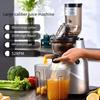 Masticating Juicer Machines, Slow Cold Press Juicer with 82mm Larger Feed Chute, Pure Juicer for Vegetables & Fruits