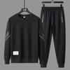 8XL Plus Size 2023 New Men's Casual Hoodie Suit Crewneck Hoodie Pants Men's Sportswear Two-piece Set