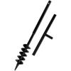 VidaXL Soil Auger with 100 Mm Spiral Auger Bit Steel Black