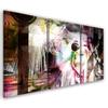 Three Piece Picture Canvas Print Ballerina Painting Abstract