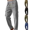 Men's Corduroy Seasonal Thin Breathable Workwear With Multiple Pockets And Loose Casual Wide-leg Pants