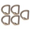 5Pcs D Rings Zinc Alloy Sturdy Durable Multifunctional Wide Application Metal D Rings for Bag Backpack BeltBronze