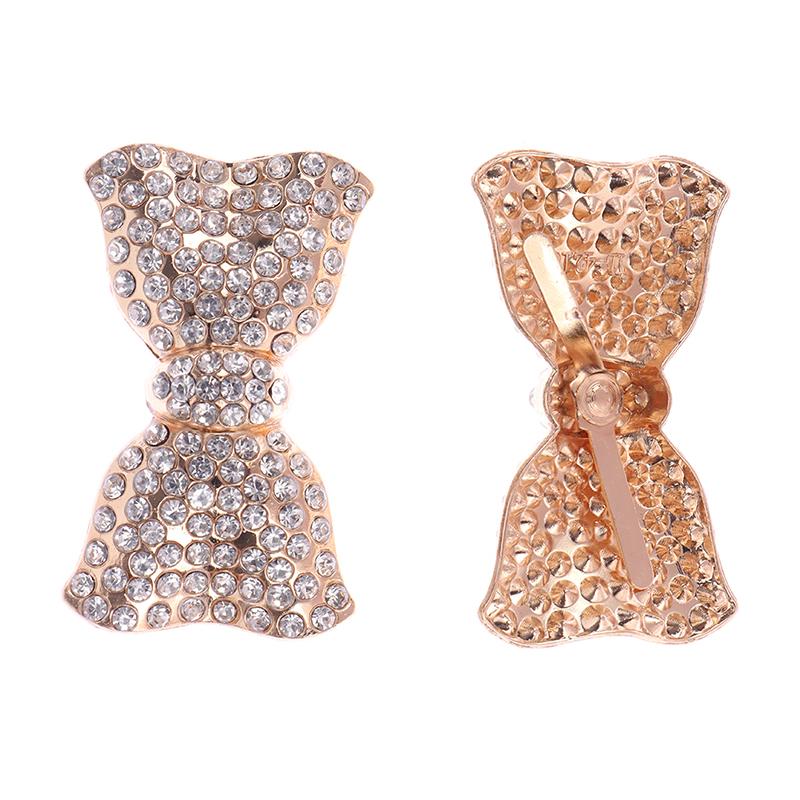 1Pc Women Shoes Clip Diy Bowknot Shoe Charm Metal Sandal Buckle Shoe Accessories