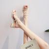 8148-10 One-word and Half Slippers Women's Outer Wear 2025 Summer New Thin Strap Lazy Cool Slippers