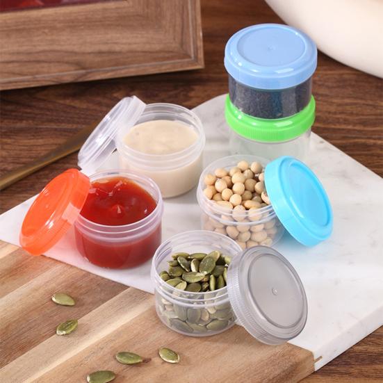 1/4/6Pcs Snack Containers Small Food Storage Cups with Lids BPA Free Reusable Sauce Condiments Salad Containers