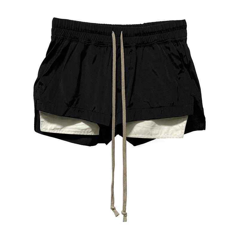 SUBHUMAN Women's Flowy High-Waisted Black Wide-Leg Pants - Literary Style, Commuting, Age-Reducing.