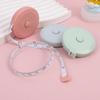 1pcs 1.5m Cute Mini Portable Tape Measure, Portable Leather Tape Measure For Measuring Waist Circumference And Height Of Clothes, Small Ruler