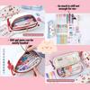 Kawaii Pencil Case Large Capacity Pencil Box Pouch Holder Box Office School Supplies for Kids Pretty Stationery Organizers Gift