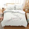 Fashion Home Bedding Quilt Cover Bedroom Home Quilt Cover Pillowcase 3D Printed Animal Quilt Cover Set Deer Motif Bedroom Bedding