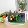 RGB Colorful LED Electronic Clock Colorful Night Light Alarm Clock Home Decoration Projection Clock