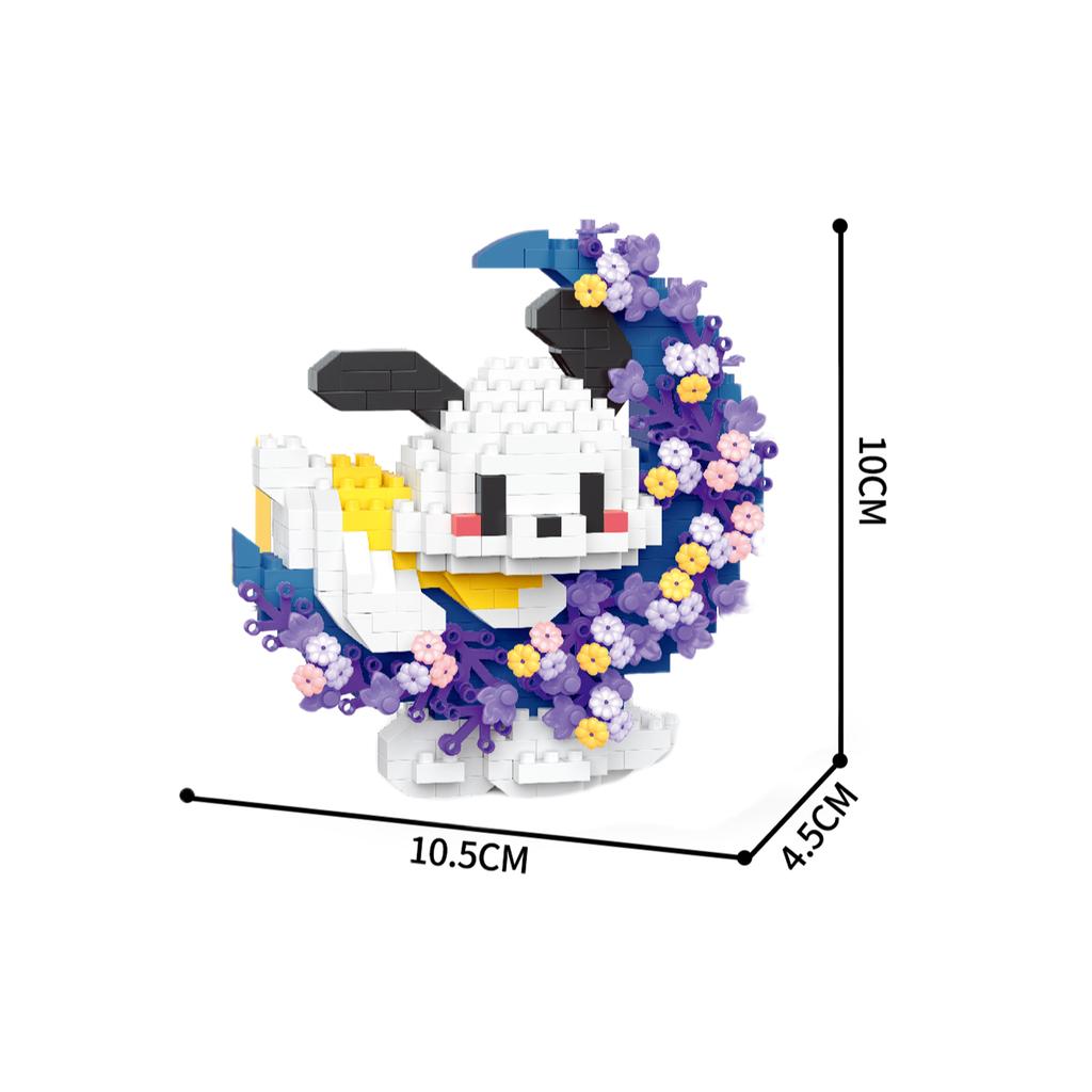 New Mini Cat Dog Raccoon Panda Cute Pet Small Building Blocks Model Series Decorations Children's Toys Children's Gift