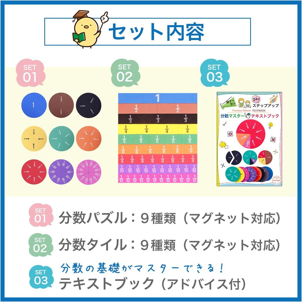 Can Understand Fractions with HapiChil First Fraction Learning Set Fraction Puzzles Fraction Tiles Includes Fraction Master Textbook [You Images] &