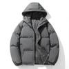 Winter Parkas New Men Solid Color Couple Hooded Stand Up Collar Warm Cotton Padded Jacket Men Winter Harajuku Trendy Coat