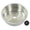 RV Round Sink Wash Basin 304 Stainless Steel 400x400x160mm Rust Resistant Large Capacity for Yacht M