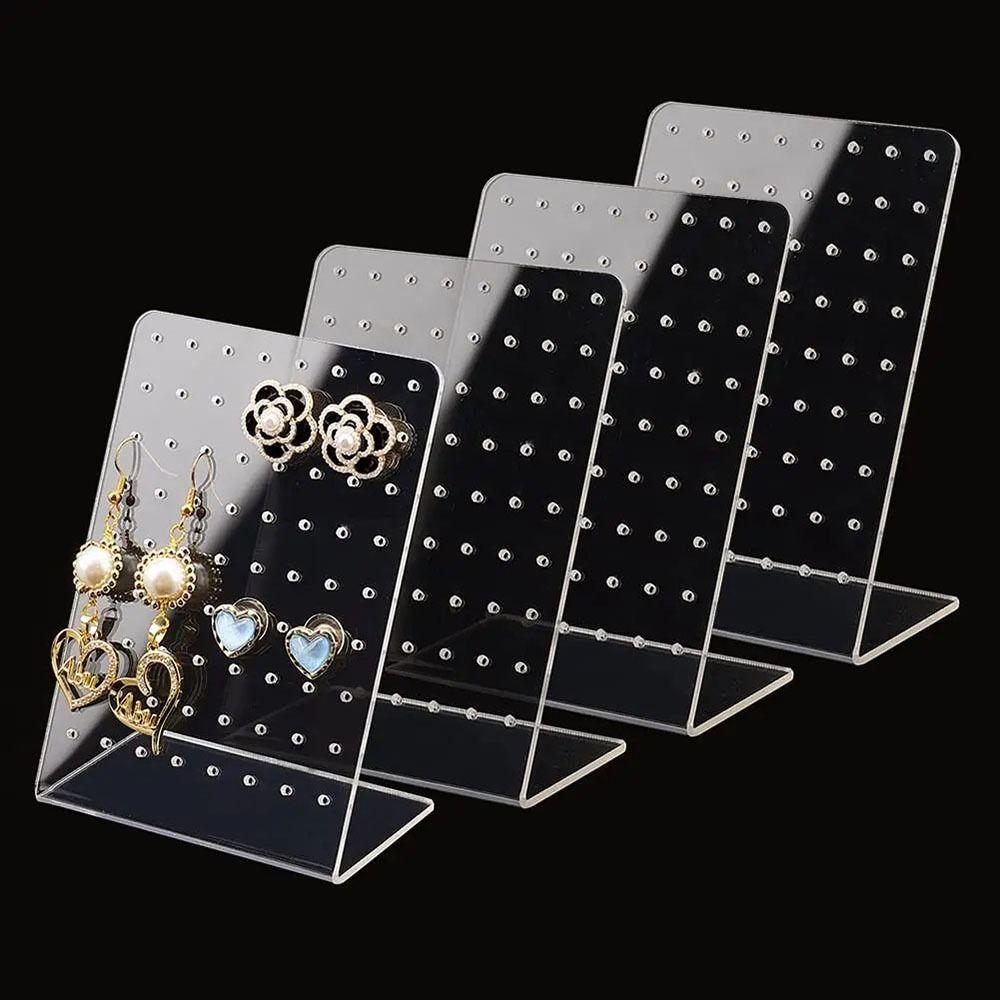 Transparent Jewelry Display Rack Handicrafts Nose Ring Holder Accessories Necklace Display