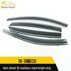 2016-18 Besturn B30 3D Stainless Steel Rain Guards & Visor Trim
