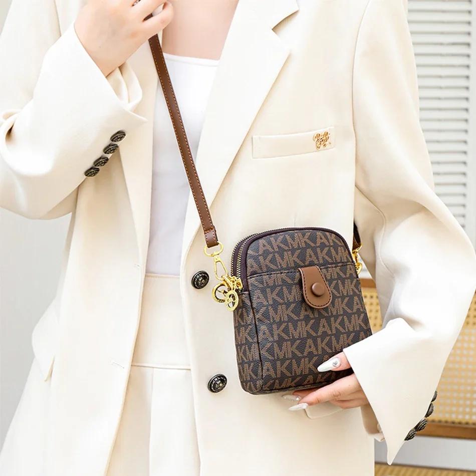 Роскошная женская сумка для мобильного телефона, маленькая сумка-мессенджер, сумка через плечо на одно плечо, женская сумка из мягкой кожи