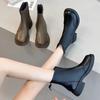 New Style Popular Autumn Winter Ankle Boots Women Luxury Retro Round Toe Fashionable Boots Female Low Heels Platform Shoes Boots