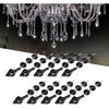 10Pcs Crystal Pendant, Chandelier Crystal Pendant Chandelier Crystal Prisms Beads Tapered Acrylic Material Irregular Beaded Ornament DIY Lamp