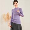 Jinjuan Women's Semi-Turtleneck Wool Sweater