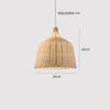 New Bamboo Lamp Shade - Natural Hand-Woven Rattan Chandelier Bamboo  Lighting Fixtures Hanging Light