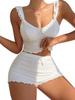 European and American Black & White Sexy Pajamas Two-Piece Set - Women's Summer Camisole & Lingerie