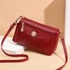 Fashion Simple Women's Designer Handbag High Quality PU Leather Small Messenger Bag Solid Color Shoulder Crossbody Bags Clutch