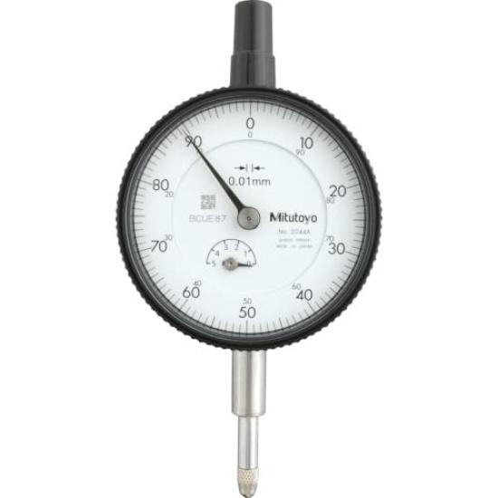 Mitutoyo Standard Dial Measuring Range With Continuous 2044A Gauge, 5mm, Lugs, Scale,
