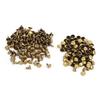 100Sets 8 X 8mm Double Cap Rivet Metal Leather Craft Repairs Studs Spike Decoration (Bronze)