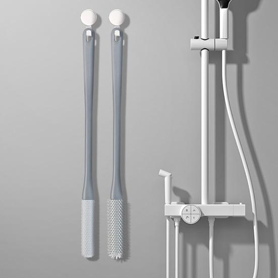 Foot Scrubber Brush Anti-Itch Exfoliating Brush Head Soft Bristles Long Handle Toe Cleaning Brush for Deep Cleaning Easy To Use And Clean Foot