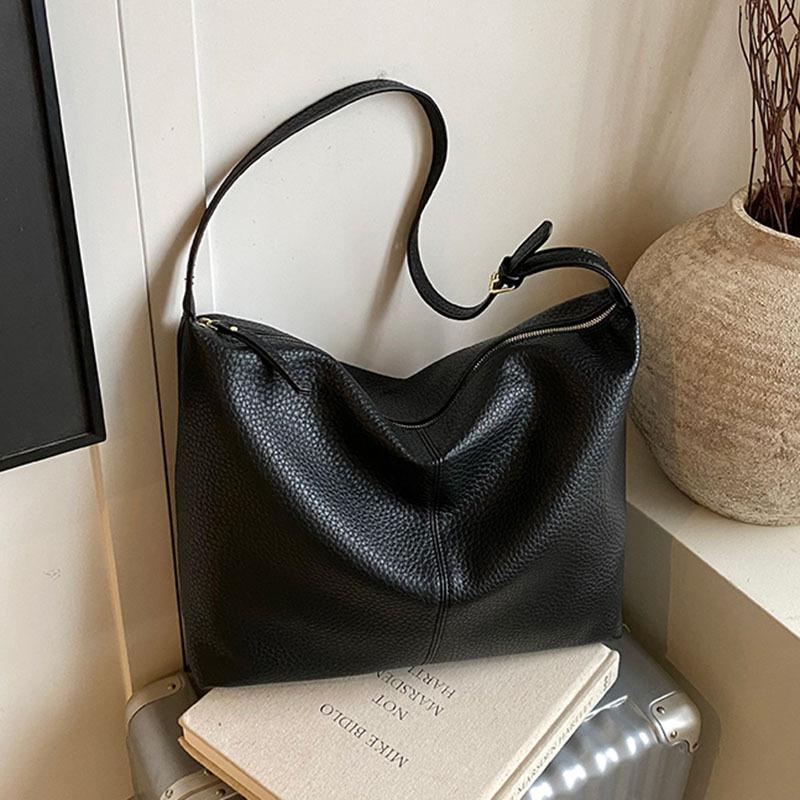 Retro Bag Women's Large-capacity Autumn and Winter Versatile Casual Shoulder Bag Textured Commuter Tote Bag