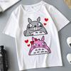 Plus Size Tops Women 'S T -Shirt Fashion Funny Totoro Print T Shirt Summer Harajuku Streetwear O -Neck Short Sleeve Tshirt Clothing