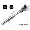 1/4'' Drive Ratchet Handle 2-in-1 Flex Head Ratcheting Wrench Socket / Bit Driver W/ Reversible Design Adjustable Ratchet Wrench