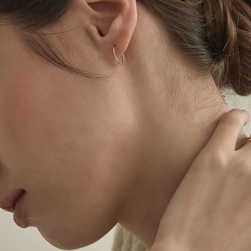 Own Essential Ring Earrings (S, M, L / 18k Gold)