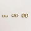 Mi0 Simple One-Touch Ring Earring(gold)