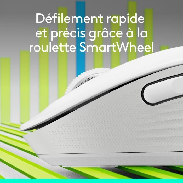 Souris - Sans Fil - Logitech - Signature M650 - Blanc - Droitier