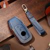 HALLMO Genuine Leather Car Key Case Cover For Mercedes Benz