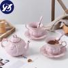 Coffee Cup Flower Teacup Set Household Small Luxury European Style British American Simple Ins Drinking Cup Nordic Gh-end