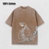Men Washed Anime Attack On Titan T-Shirt Hip Hop Streetwear Graphic Print Oversize Tshirt Short Sleeve Cotton Loose Vintage Tops