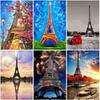 5D DIY Diamond Painting Landscape Cross Stitch Eiffel Tower Full Round Drill Diamond Art Embroidery Sale Home Decoration