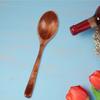 Soup Spoon Anti-slid Handle Smooth Wood Long Handle Sturdy Soup Scoop Kitchen