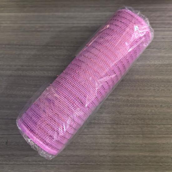 Рождественская полипропиленовая сетка 10 дюймов x 10 ярдов Металлическая сетка Фольга Декоративные рулоны сетки для DIY венков, поделок, украшения для вечеринок