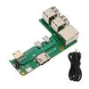 Плата расширения для Raspberry Pi 2W к 3B 3 Плата-адаптер с 3 портами USB 2.0 и сетевым портом RJ45 для общего использования